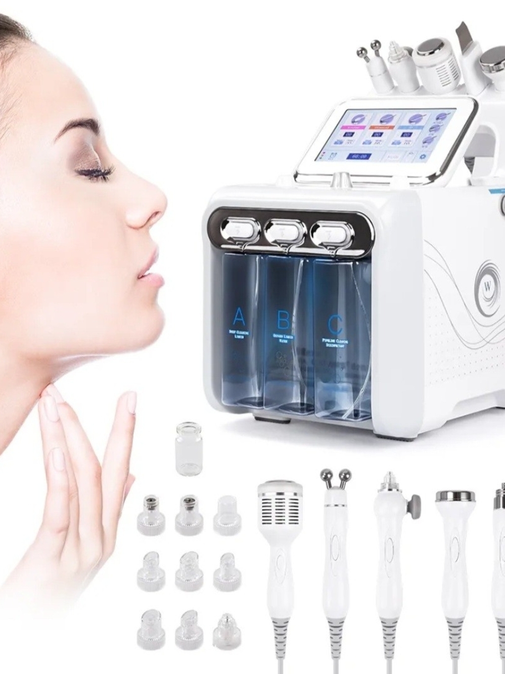 H2-O2 Small Bubble Facial Machine - White - Picture 3 of 6